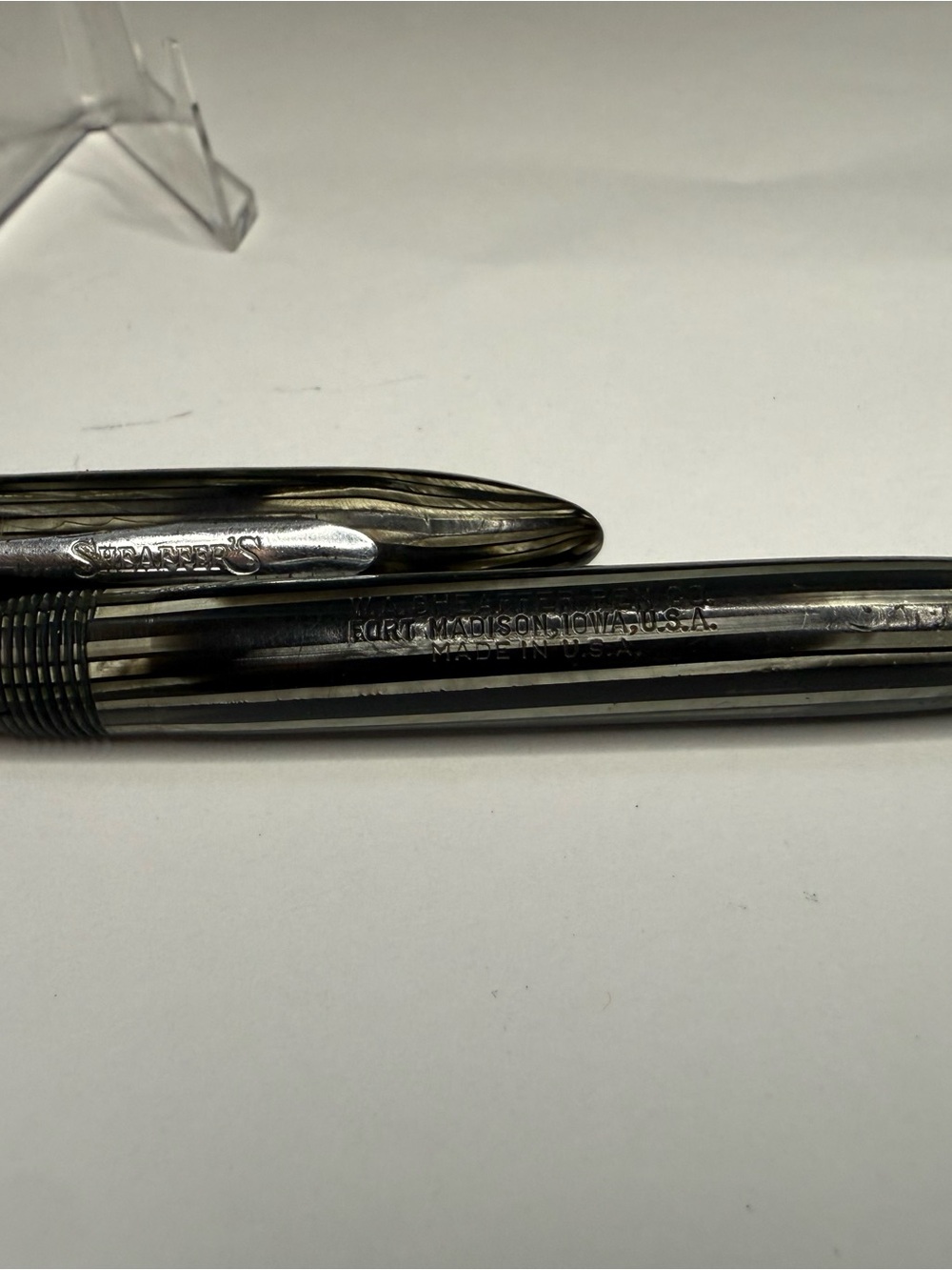 VTG Sheaffers Green Lifetime MOP Inlaid Fountain Pen - Picture 4 of 4